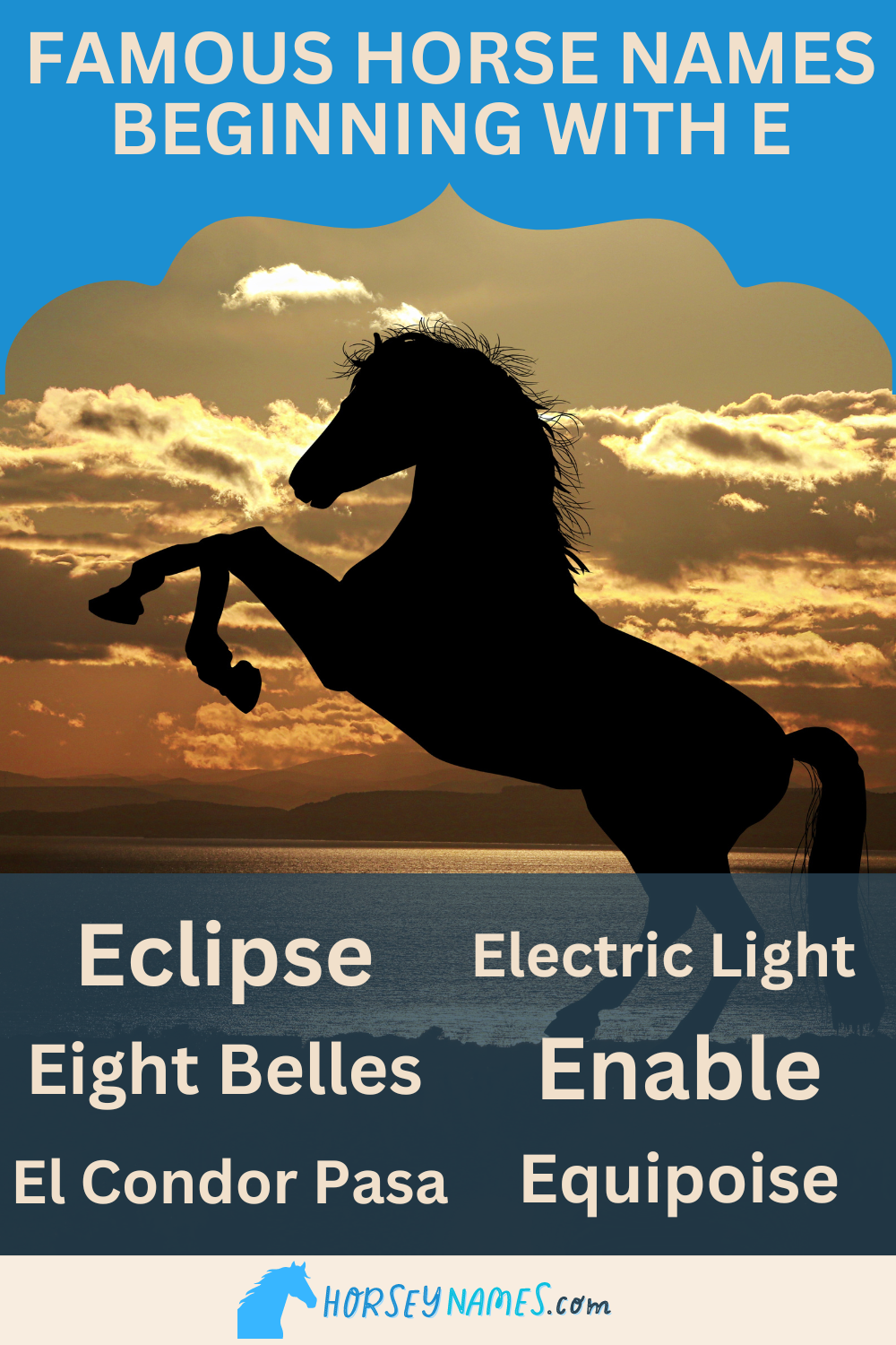 Famous Horse Names Beginning with E
