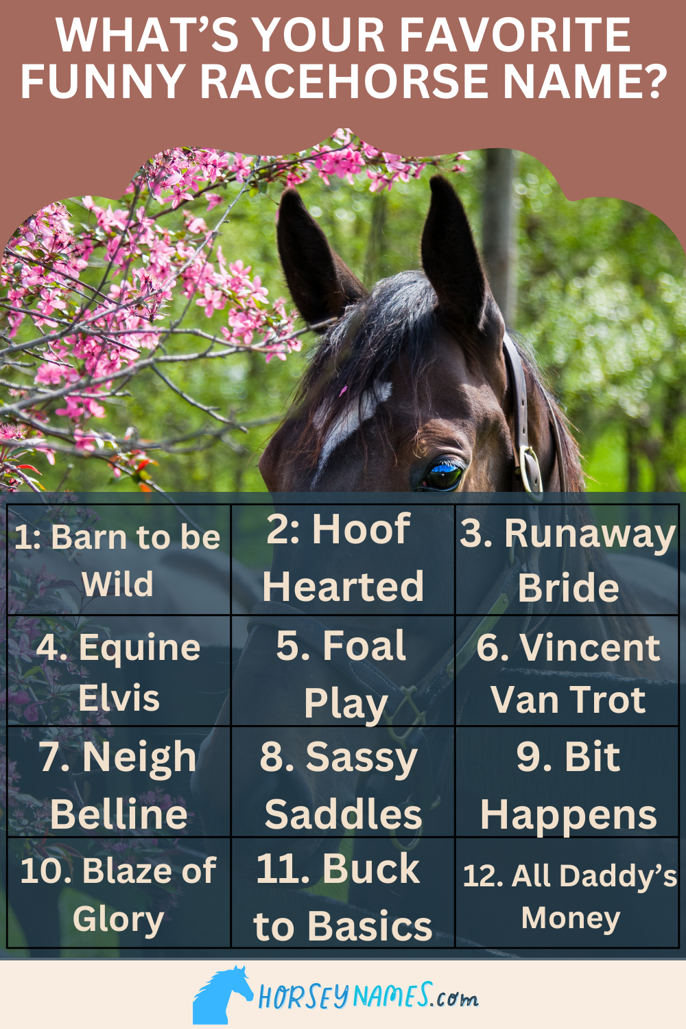 150+ Funniest Unique Racehorse Names with Generator