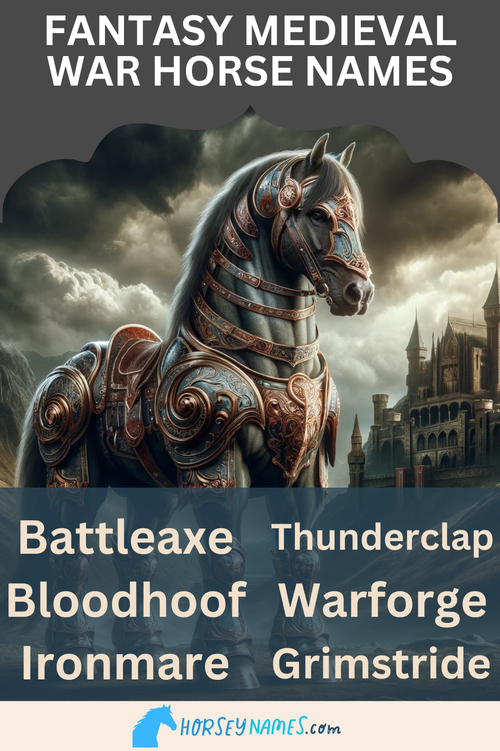 Fantasy Medieval War Horse Names