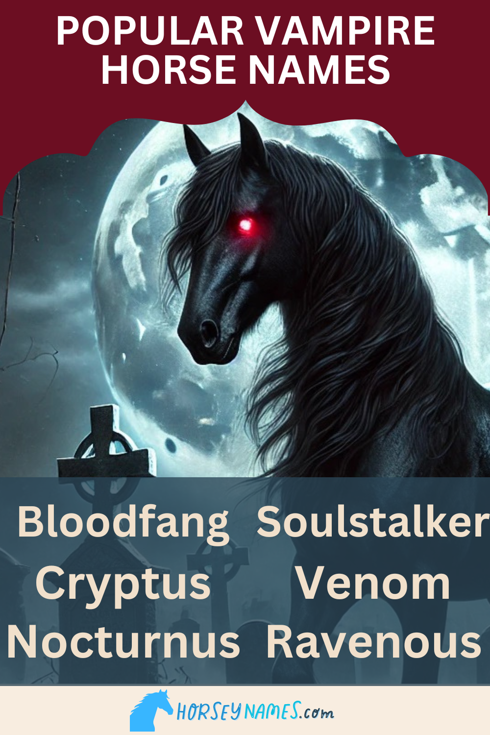 Popular Vampire Horse Names